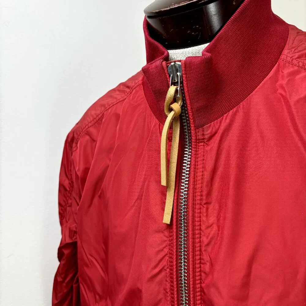 Baldessarini Size 54IT 44US Men's Red Windbreaker Full Zip Jacket Made in Poland